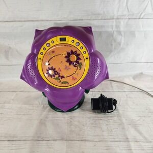 2009 Disney Fairies Tinker Bell & Friends Purple Flower CD Boombox